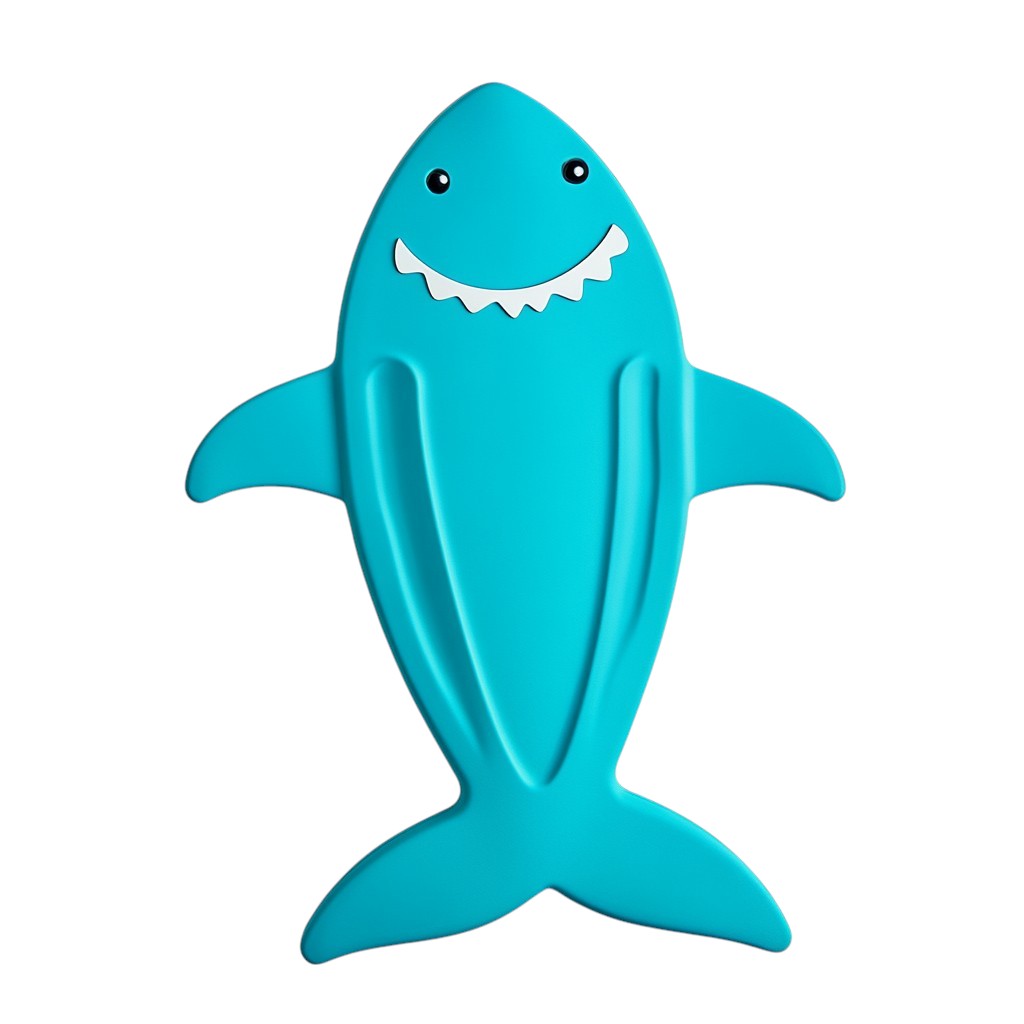 Bexod Kids Swimming Kickboard - Fun Shark Design with Dual Safety Handles - Lightweight Float for Toddlers & Children Learning to Swim - BPA Free